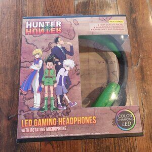 HUNTER X HUNTER LED Gaming Headphones Color Changing W/Mic HP-1205-HUNTER-GREEN